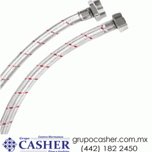 Manguera para lavabo con inserto de nylon ½ x ½ x 40 cm 4132 - Grupo Casher