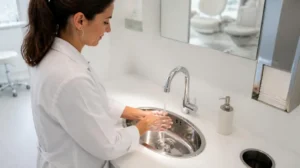 Lavabo de acero inoxidable 40x30 cm higiénico y fácil de limpiar, Querétaro