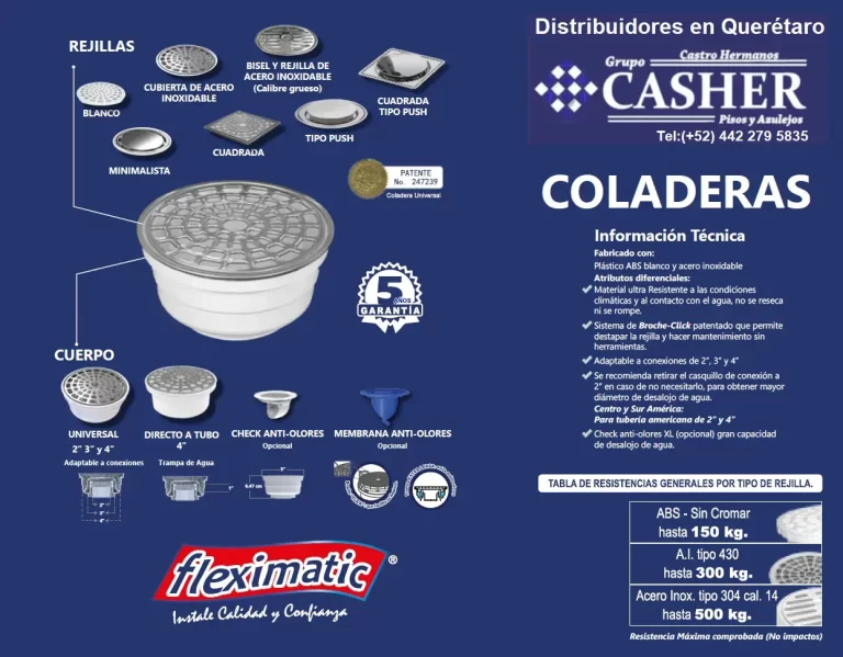 Distribuidores de fleximatic en querétaro ficha tecnica