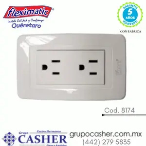 distribuidores de fleximatic en querétaro placa con contacto aterrizado doble