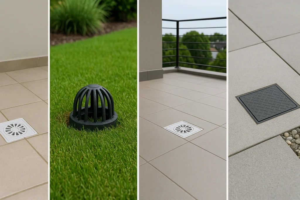 coladeras para patio, jardín, terraza y zonas peatonales exteriores